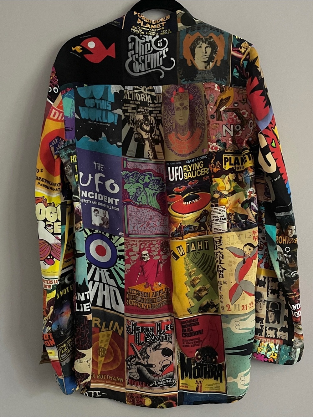 Unbreak.IT Colourful Pop Art Postcard Print Silk Tunic Blouse - Small - Picture 15 of 16